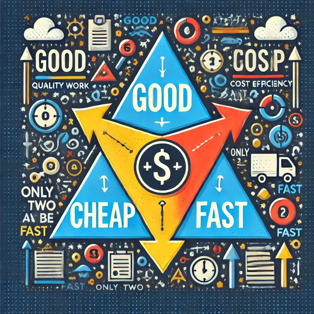 Good, Cheap, and Fast: Pick Two – Understanding the Balance of Service Quality