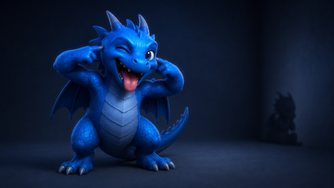 Saphira, the Akadata Linux mascot
